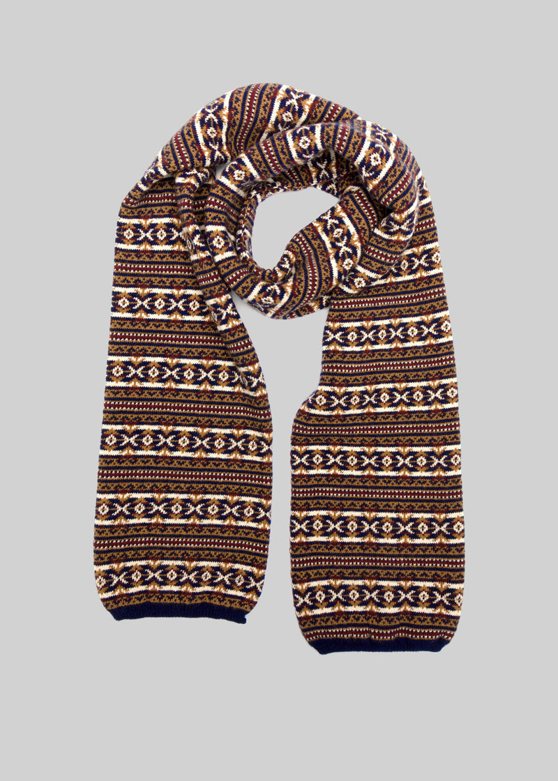 Wool Fair Isle Scarf