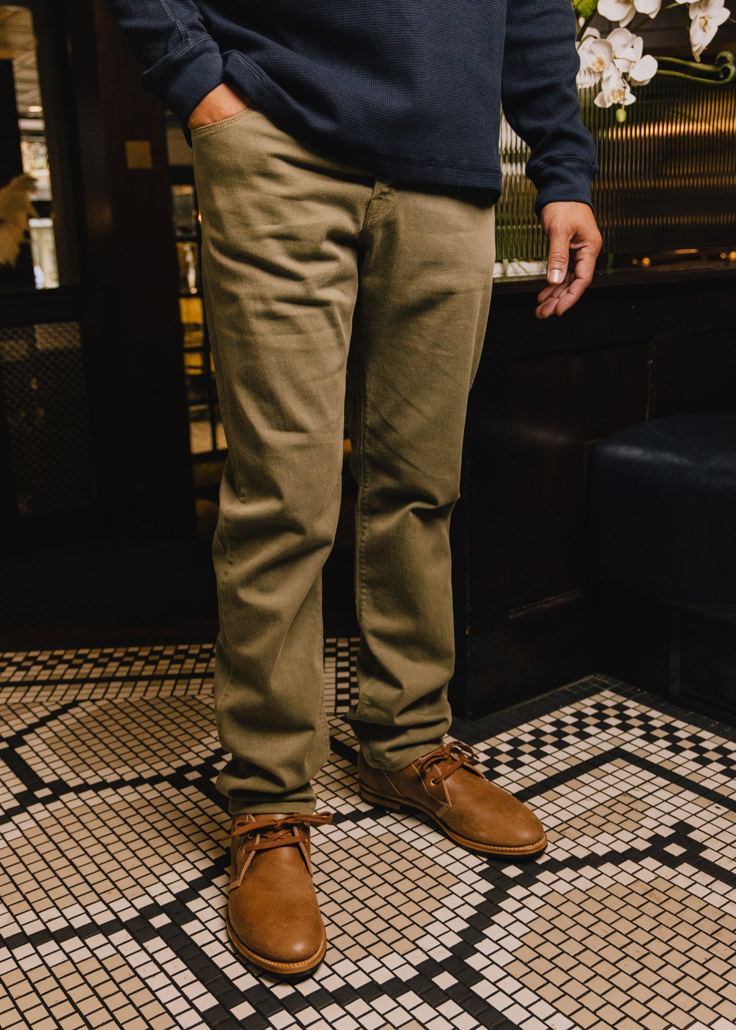 American-made denim for men.