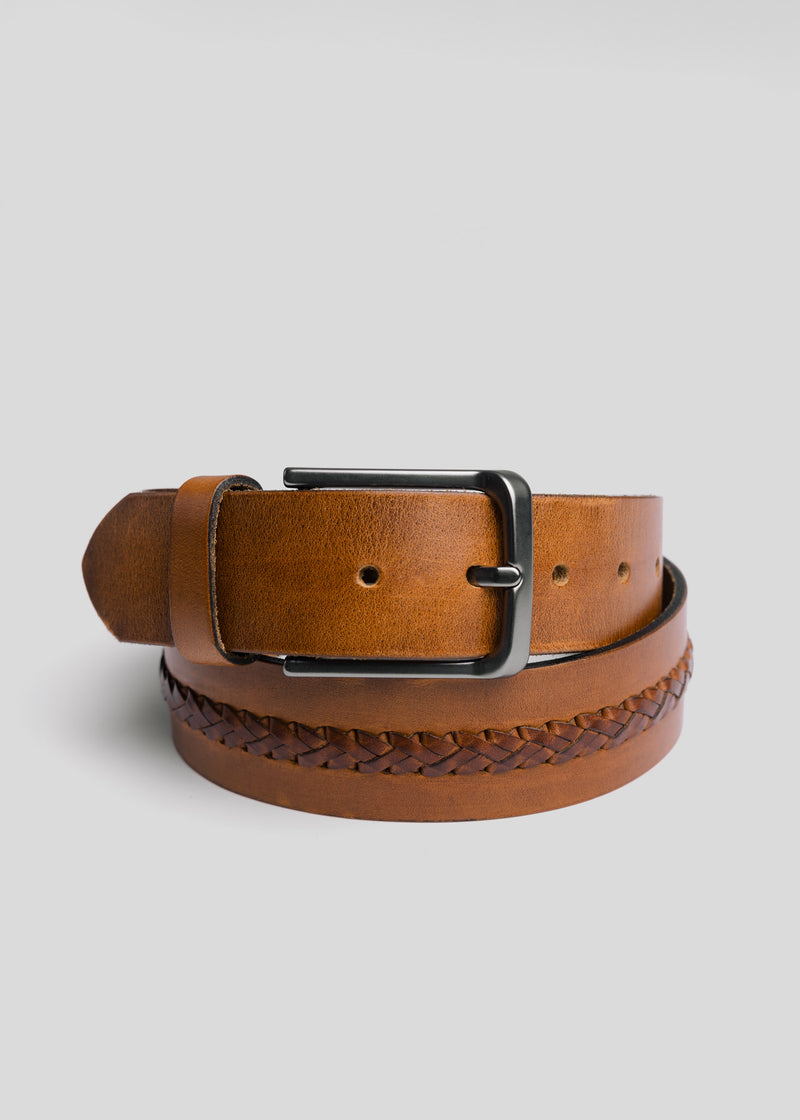 Hand Stitched Leather Belt